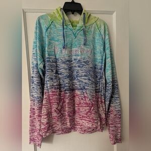 Resort Stop Womens Pt. Pleasant NJ  Colorful Hoodie With Kangaroo Pocket Size XL